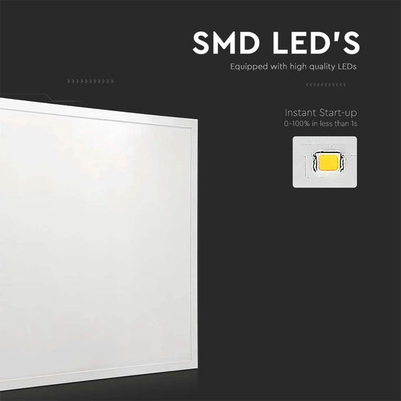 V-TAC LED panel természetes fehér 36W 60 x 60cm, 120 Lm/W, Back-Lit - SKU 10217