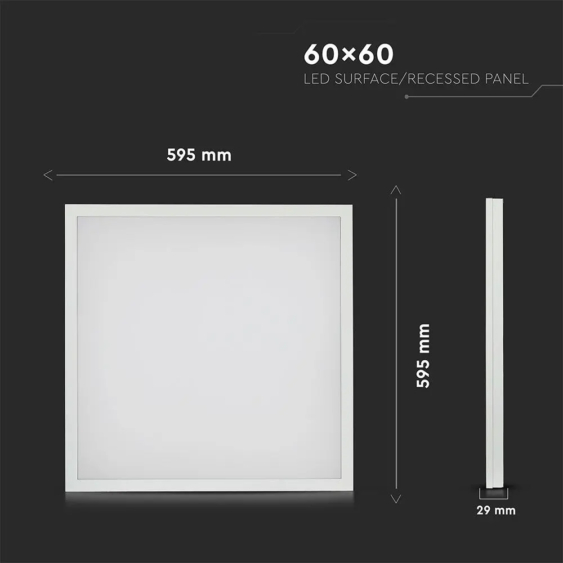 V-TAC LED panel természetes fehér 40W 60 x 60cm - SKU 64511