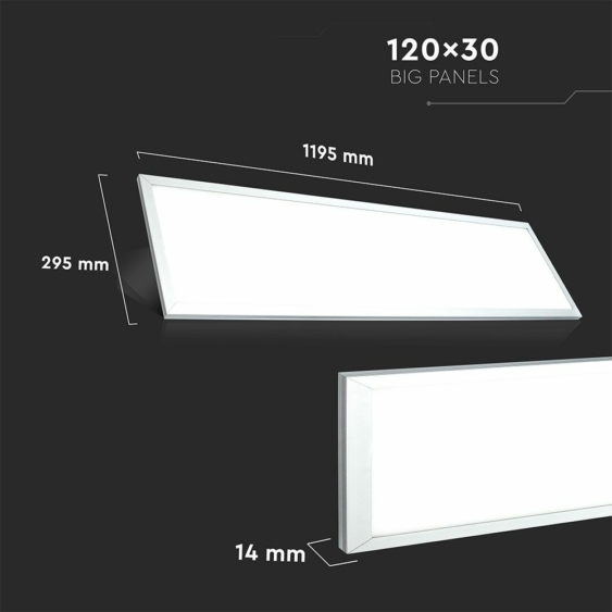 V-TAC LED panel természetes fehér 45W 120 x 30cm - SKU 60266