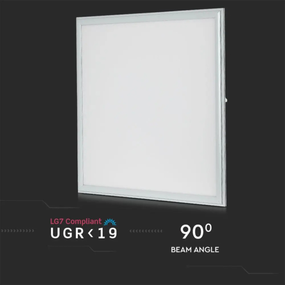 V-TAC LED panel természetes fehér UGR&lt;19 45W 60 x 60cm - SKU 62186