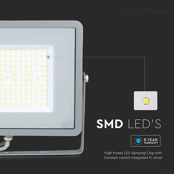 V-TAC LED reflektor 100W hideg fehér 115 Lm/W - SKU 21771