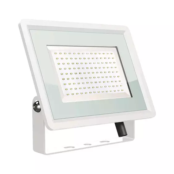 V-TAC F-széria LED reflektor 100W hideg fehér, fehér házzal - SKU 6726