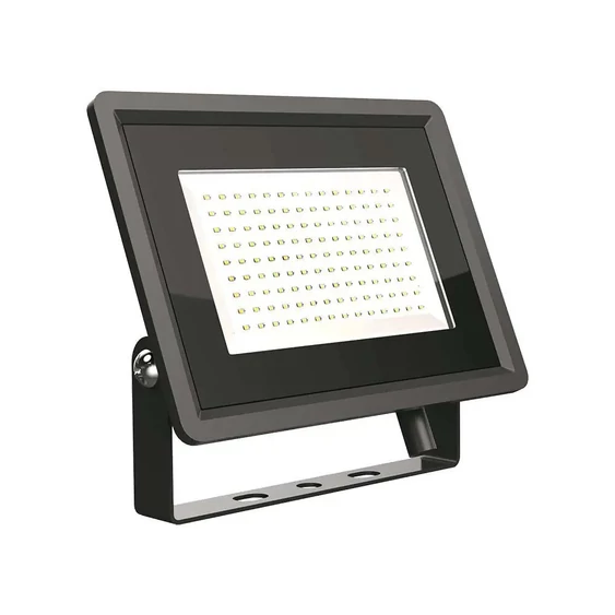 V-TAC F-széria LED reflektor 100W meleg fehér, fekete házzal - SKU 6721