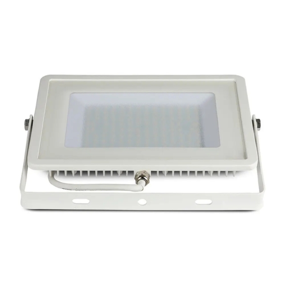 V-TAC LED reflektor 100W meleg fehér Samsung chip, fehér házzal - SKU 21415