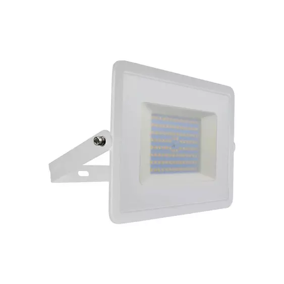 V-TAC LED reflektor 100W természetes fehér, fehér házzal - SKU 215968