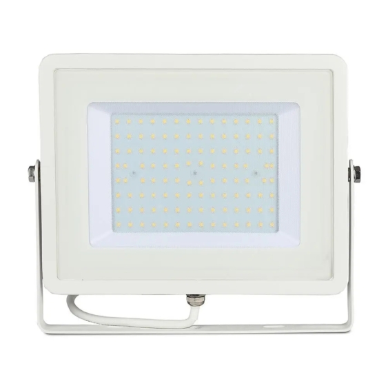 V-TAC LED reflektor 100W természetes fehér Samsung chip, fehér házzal - SKU 21416