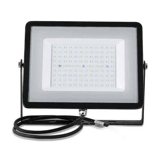 V-TAC LED reflektor 100W természetes fehér Samsung chip, fekete házzal - SKU 21413