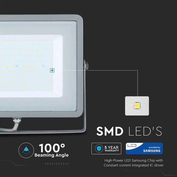 V-TAC LED reflektor 100W természetes fehér Samsung chip - SKU 473