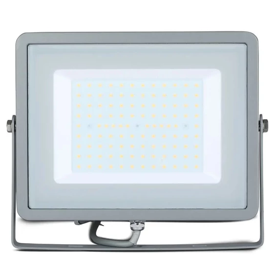 V-TAC LED reflektor 100W természetes fehér Samsung chip, szürke házzal - SKU 21473