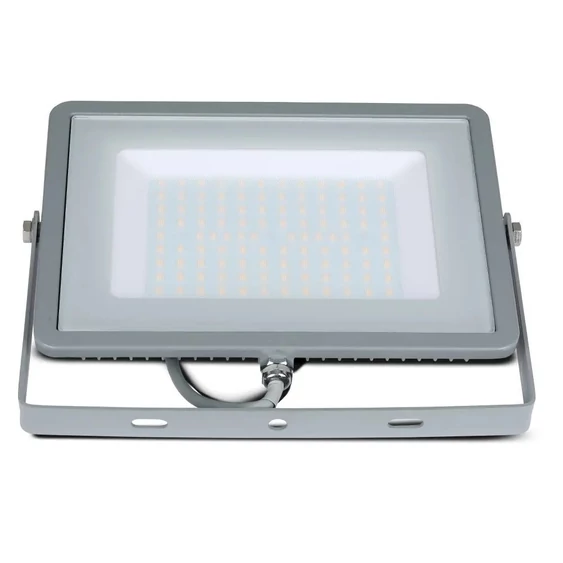 V-TAC LED reflektor 100W természetes fehér Samsung chip, szürke házzal - SKU 21473