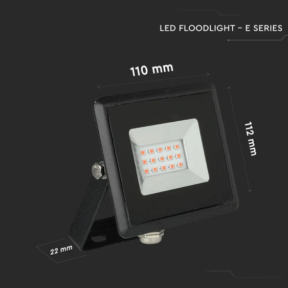 V-TAC LED reflektor 10W IP65 piros - SKU 5989