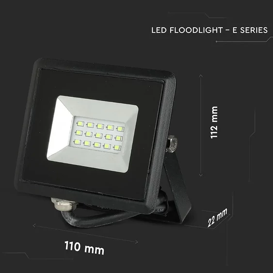 V-TAC LED reflektor 10W IP65 zöld - SKU 5988
