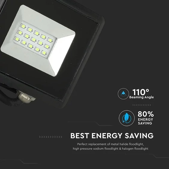 V-TAC LED reflektor 10W IP65 zöld - SKU 5988