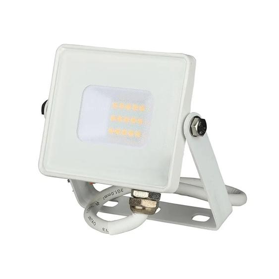 V-TAC LED reflektor 10W meleg fehér Samsung chip, fehér házzal - SKU 21427