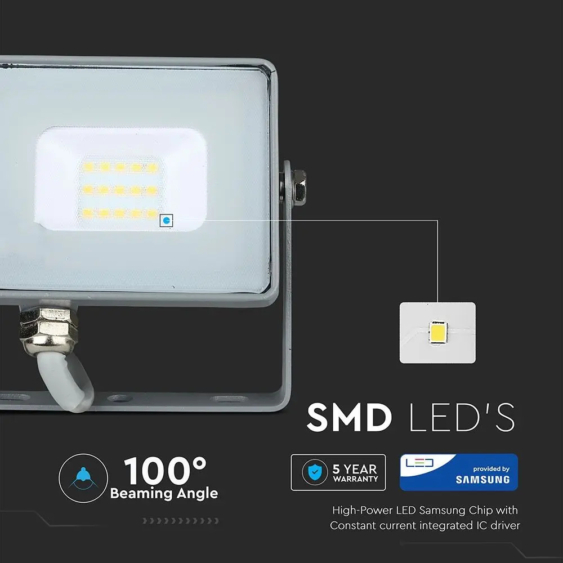 V-TAC LED reflektor 10W meleg fehér Samsung chip - SKU 430