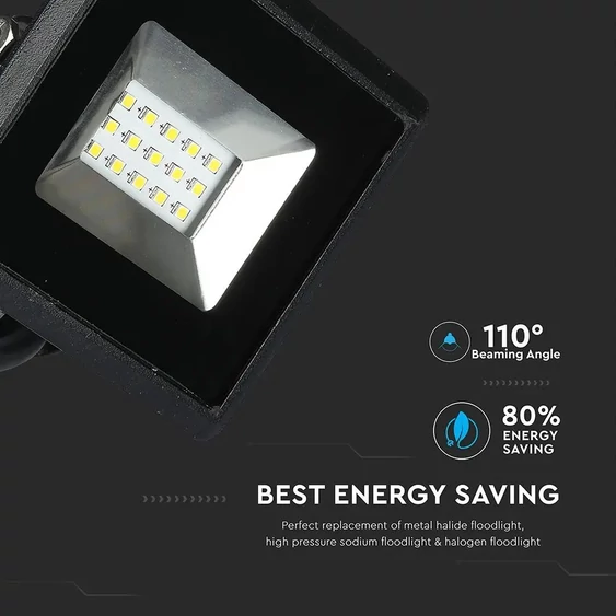 V-TAC LED reflektor 10W természetes fehér 85 Lm/W - SKU 5941