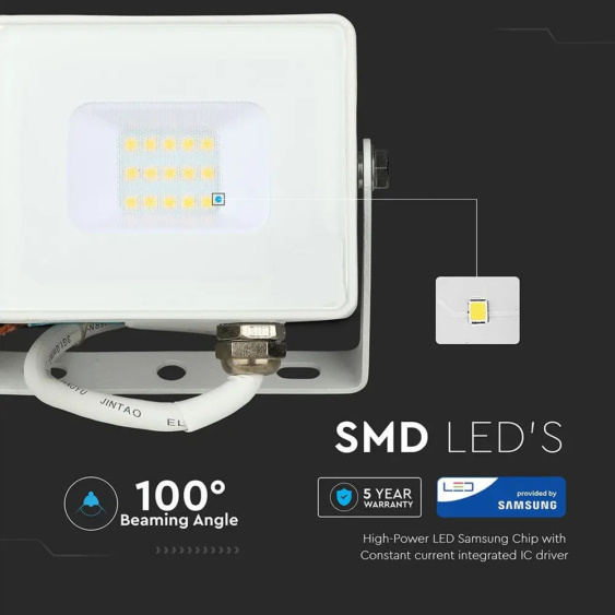 V-TAC LED reflektor 10W természetes fehér Samsung chip - SKU 428