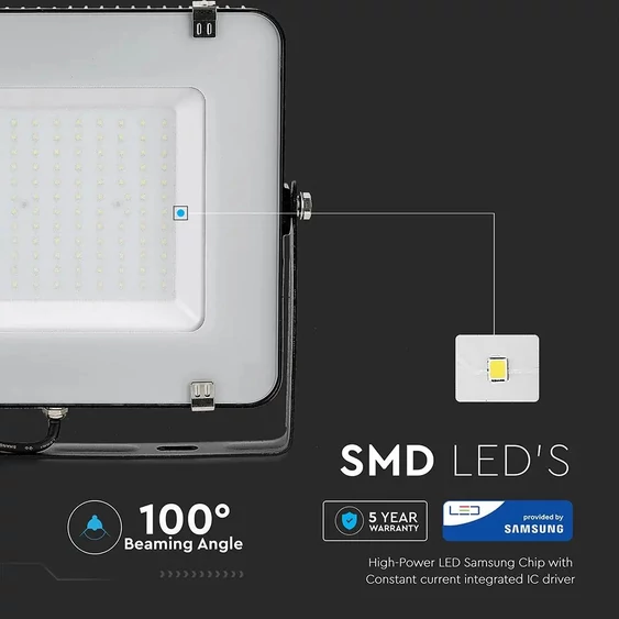 V-TAC LED reflektor 150W meleg fehér Samsung chip - SKU 475