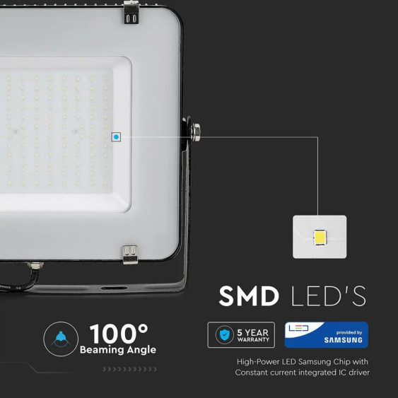 V-TAC LED reflektor 150W meleg fehér Samsung chip - SKU 475