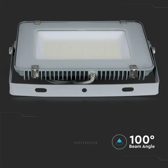 V-TAC LED reflektor 200W természetes fehér 115 Lm/W, szürke házzal - SKU 21789