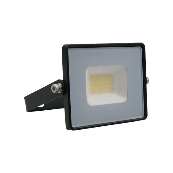V-TAC E-széria LED reflektor 20W meleg fehér, fekete házzal - SKU 215946