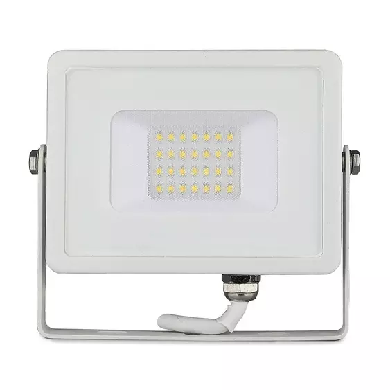 V-TAC LED reflektor 20W meleg fehér Samsung chip, fehér házzal - SKU 21442