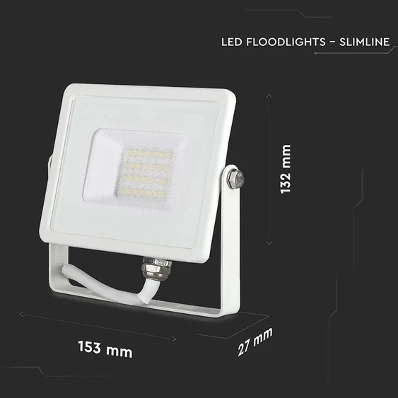 V-TAC LED reflektor 20W természetes fehér Samsung chip - SKU 443