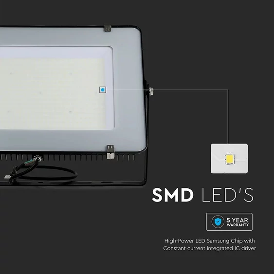 V-TAC LED reflektor 300W hideg fehér 120 Lm/W - SKU 792