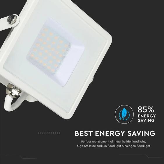 V-TAC LED reflektor 30W hideg fehér Samsung chip - SKU 405