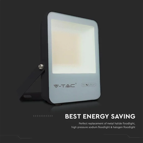 V-TAC LED reflektor 30W természetes fehér, fekete házzal, 157LM/W - SKU 20449