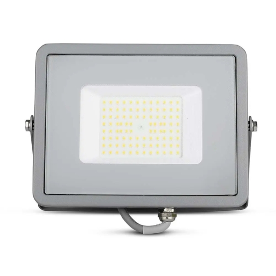 V-TAC LED reflektor 50W hideg fehér 115 Lm/W, szürke házzal - SKU 21765