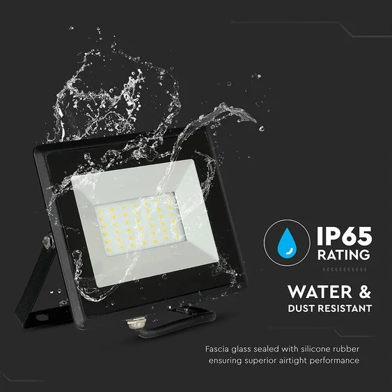 V-TAC LED reflektor 50W meleg fehér 85 Lm/W - SKU 5958