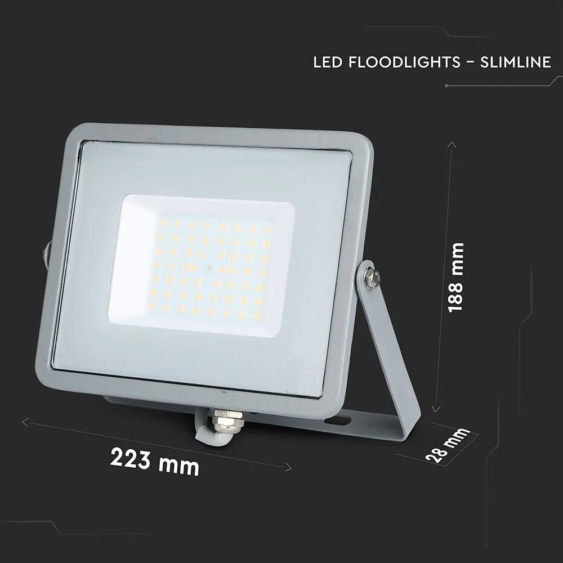 V-TAC LED reflektor 50W meleg fehér Samsung chip - SKU 463