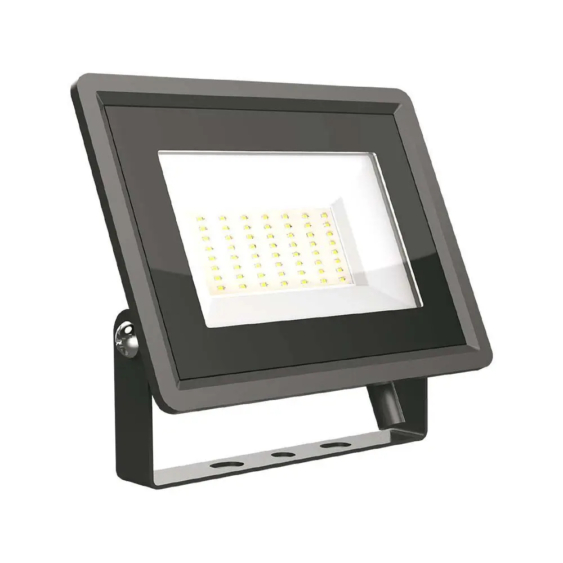 V-TAC LED reflektor 50W természetes fehér, fekete házzal - SKU 6750