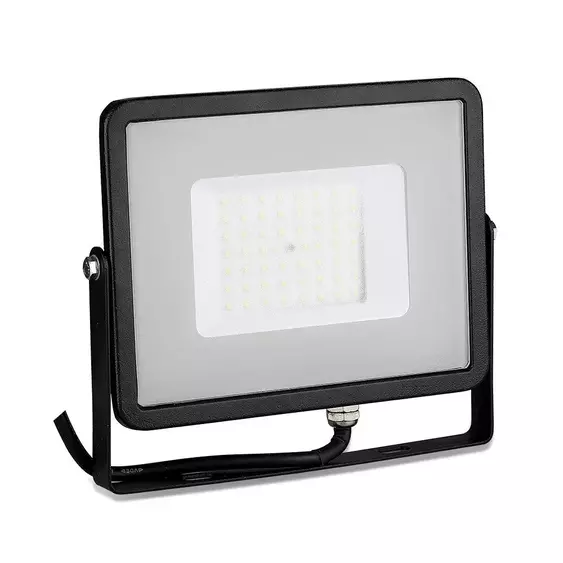 V-TAC LED reflektor 50W természetes fehér Samsung chip, fekete házzal - SKU 21407