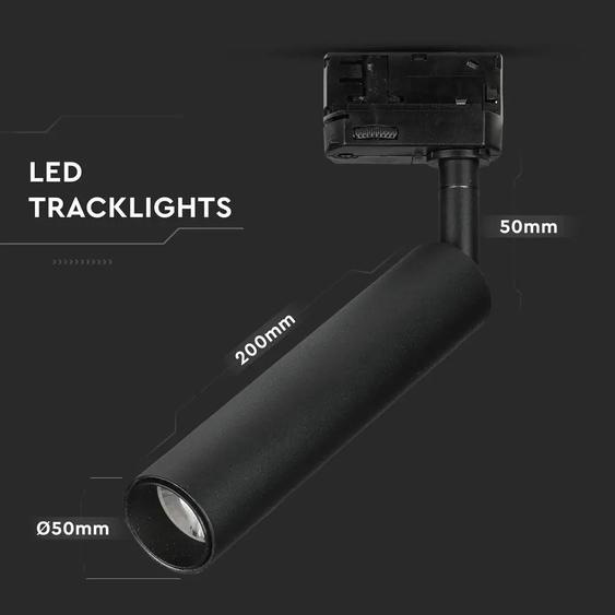 V-TAC LED sínes spotlámpa állítható 15W CRI&gt;90 természetes fehér - SKU 360