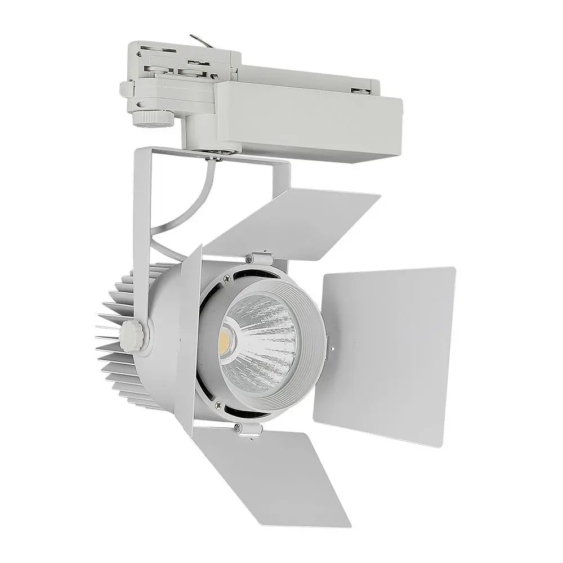 V-TAC LED sínes spotlámpa állítható 33W CRI&gt;90 hideg fehér - SKU 370