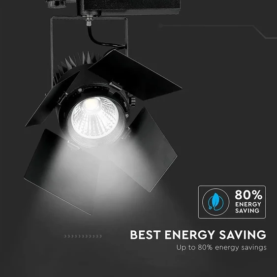 V-TAC LED sínes spotlámpa állítható 33W CRI>90 napfény fehér - SKU 373