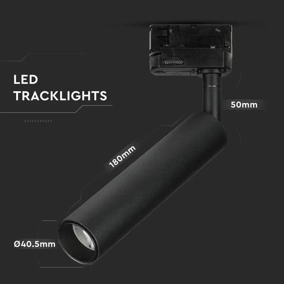 V-TAC LED sínes spotlámpa állítható 7W CRI&gt;90 meleg fehér - SKU 353