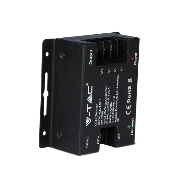 V-TAC LED szalag dimmer távirányítóval 12/24V - SKU 2590
