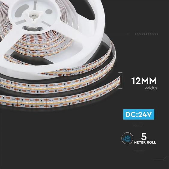 V-TAC LED szalag IP20 SMD 2110 chip 700 db/m hideg fehér CRI&gt;95 - SKU 2604
