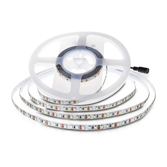 V-TAC LED szalag IP20 SMD 2835 chip 120 db/m hideg fehér, 100 Lm/W - SKU 212624