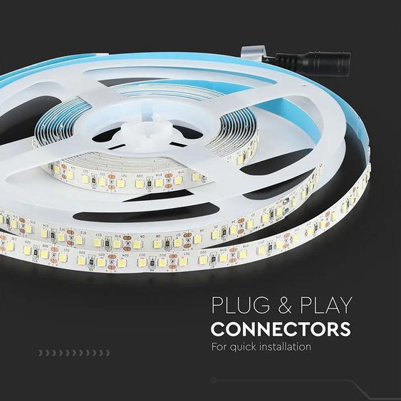 V-TAC LED szalag IP20 SMD 2835 chip 120 db/m meleg fehér - SKU 323