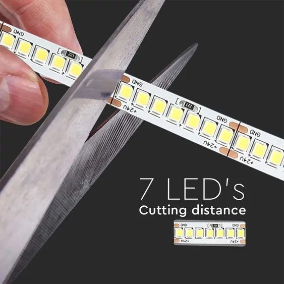 V-TAC LED szalag IP20 SMD 2835 chip 238 db/m meleg fehér - SKU 2599