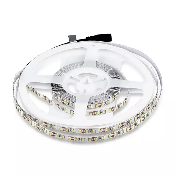 V-TAC LED szalag IP20 SMD 3528 chip 120 db/m hideg fehér, 100 Lm/W - SKU 212002