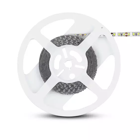 V-TAC LED szalag IP20 SMD 3528 chip 120 db/m meleg fehér, 100LM/W - SKU 212025