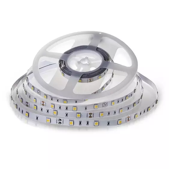 V-TAC LED szalag IP20 SMD 5050 chip 30 db/m hideg fehér - SKU 212133