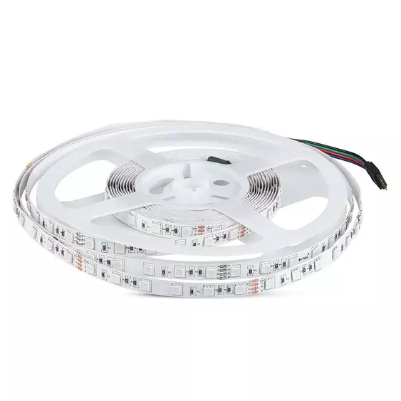 V-TAC LED szalag IP20 SMD 5050 chip 60 db/m RGB, 10 m/tekercs - SKU 212592