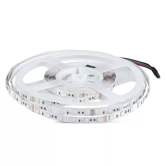 V-TAC LED szalag IP20 SMD 5050 chip 60 db/m RGB, 5 m/tekercs - SKU 212591