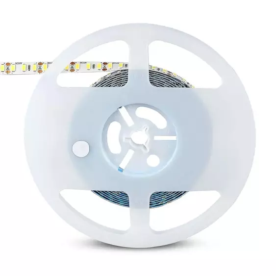 V-TAC LED szalag IP20 SMD 5730 chip 120 db/m meleg fehér, 100LM/W - SKU 212162